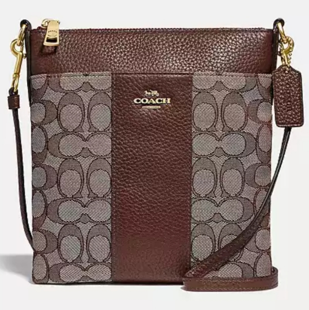 Coach Kitt Messenger Crossbody Bag In Signature Jacquard New